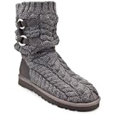 Womens UGG Australia Tularosa Route Cable Boot Charcoal 9