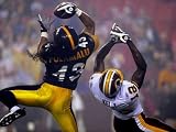 Steelers Redskins Football: Landover, MD - Troy Polamalu Photographic Poster Print by Susan Walsh, 12x9