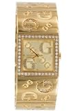 GUESS Women's Gold-Tone Crystal Accented Watch #96049L