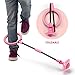 Mumba Kids Foldable Ankle Skip Ball Flash Jump Colorful Sports Swing Ball, Fitness Jump Rope Fat Burning Game for Adults and Children (Pink)