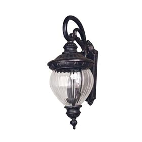 3 light antique bronze outdoor wall mount by Aztec