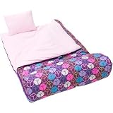 Wildkin Peace Signs Purple Sleeping Bag