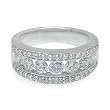 14K White Gold Diamond Ring/Band - 1.50 Ct.