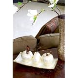 CapizDecorativePear(WhiteGold)