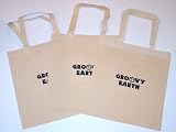 Groovy Earth - Groovy Earth Natural Cotton Canvas Grocery Tote Bags