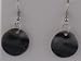 Polished Dark Resin Earrings
