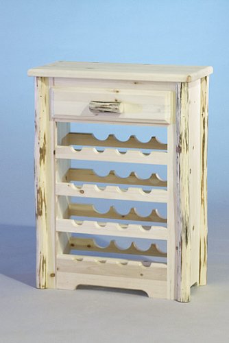 Log Furniture – Wine Cabinet-Varnished – Free