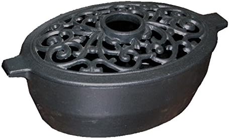 Large Filigree Black Matte Steamer