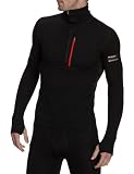 Helly Hansen Verglas Hybrid - Sous vêtement manches longues col haut zippé homme - Noir - XL