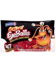 Grocery: Scary Eyeballs Bubble Gum Halloween Candy (47 pieces) - Columbina