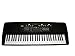 Huntington 61 Keys Keyboard Full Size Student Electronic Digital Piano - Black - with AC Adapter (Includes eLessons, Free Mini Rubber Guitar & Pick)