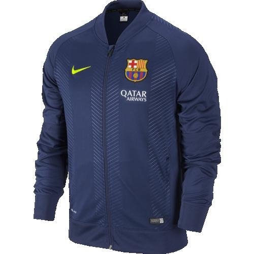 2014-2015 Barcelona Nike Pre-Match Knit Jacket (Navy)
