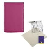 GTMax Purple Leather Pouch Case + Universal LCD Screen Protector for Canon PowerShot SD940 IS / PowerShot SD700 IS / PowerShot SD630 / PowerShot SD600 / PowerShot SD450 / PowerShot SD400 / PowerShot SD300 / PowerShot SD200 / PowerShot SD500 / PowerShot SD110 / PowerShot SD100 / PowerShot SD20 / PowerShot SD10 / PowerShot S230 / PowerShot S200 / PowerShot S110 / PowerShot S100 / PowerShot SD1200 IS / PowerShot SD780 IS / PowerShot SD770 IS / PowerShot SD1100 IS / PowerShot SD850 IS