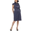 Liz Lange&reg; for Target&reg; Shirt Collar Belted Dress - Blue
