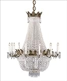 2-4701-8-161 Savoy House Lighting European Crystal Chandelier in Cast Bronze