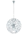 Trio-Leuchten 309200406 Pendelleuchte 4xE14 max. 40W Durchmit 46 cm Ausf.chrom