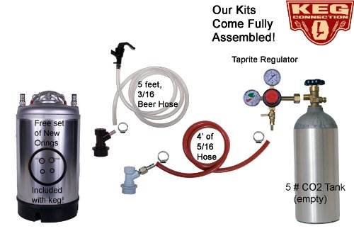 Kegerator Kit 1 Keg Basic Keg Kit Premium Kit 3 Gallon Keg