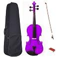 Barcelona Entry Series Full-Size Violin with Case, Rosin, Bow, and Strings - Purple
