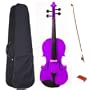 Full Size Violin 4 x 4 With Case - Purple