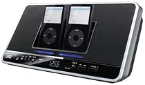 JVC NX-PN7 - Dual iPod Docking System with Integrated Dual iPod Docks, Multi-Colour Illumination and FM Tuner