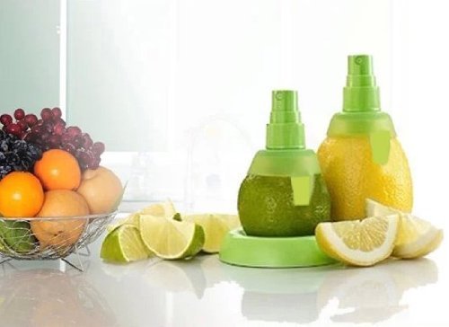 2pcs New Cooking Tools Lemon Fruit Citrus Lime Orange Stem Sprayer Juice Maker Juicer Kitchen Supplies