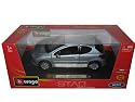 Peugeot 207 Silver Coupe 1:24 Diecast Model Car