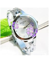 New Elegent fashion flowers ladys womens bracelet watches wrist bangle watch WP@TLJ144199Z