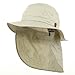 Whispering/Adams UV 45+ Extreme Vacationer Flap Hats-Stone L