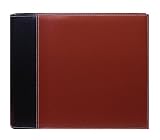 Pioneer 12-Inch-By-12-Inch 2-Tone Cover Scrapbook Binder, Black on Brown