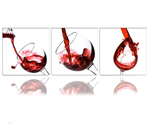 Art Deco Modern Abstract Wall Art Painting On Canvas (no Framed) with Delicious red wine with No Inside Frame and No Outside Frame