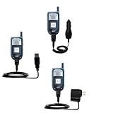 Deluxe Kit for the Sanyo RL-7300 includes a USB cable with Car and Wall Charger - Gomadic Brand w/ TipExchange Technology