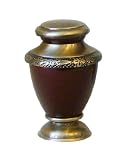 Star Legacy Brass Keepsake with Velvet Bag, Sparkling Auburn