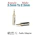 GadgetsAccessories Headphone/earphones adapter 2.5mm Stereo Male to 3.5mm Stereo Female Audio Connector/Adaptor/Converter (Metal) RS.169.00
