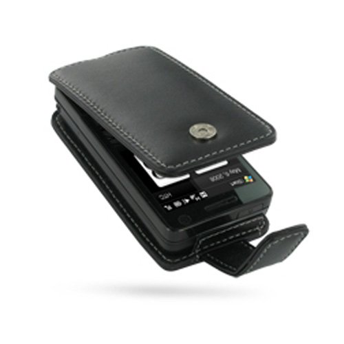 Bluetrade Etui en cuir noir (ouverture ...