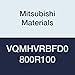 Mitsubishi Materials VQMHVRBFD0800R100 VQMHVRB Series F Carbide Smart Miracle End Mill, Medium Flute 4 Irregular Helix Flutes for Finishing, 8 mm Cut Dia, 1 mm Corner Radius Shape, 19 mm LOC