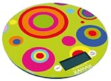 Xamax - 88-9033G - Balance Électronique Ronde - Verre Trempé - Disco Verte