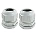 uxcell 2 Pcs White Plastic PG29 Waterproof IP67 Cable Glands