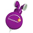 Grandmax R-AUDIO-4-PL Retractable Stereo Earbuds (Purple)