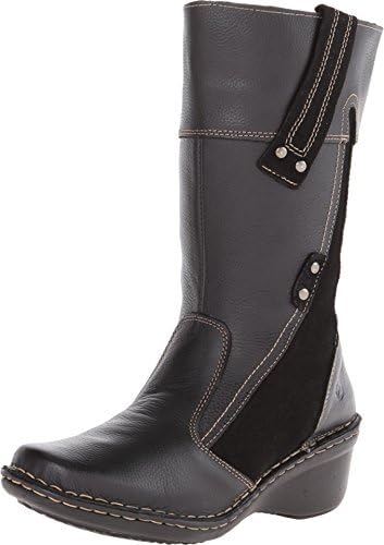 Lobo Solo Women's Suzy Wide Calf Black Leather Boot 8.5 M