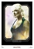 Battlestar Galactica (BSG) Number Six in Black Lithograph
