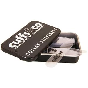 12 Pairs of Clear Plastic Collar Stays | Cuffs & Co