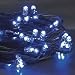 100 LED OUTDOOR BLUE Christmas Decoration lights with black cable or Party lights, festive lights