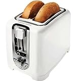 Black & Decker TR1256W 850-Watt 2-Slice Toaster with Bagel Function and Removable Crumb Tray