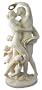 ZEPHYRUS & FLORA By Claude Michel Clodion 24K Gilt Statue, 12 3/4-inch