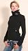 BENCH Cockney Funnel Neck Fleece schwarz