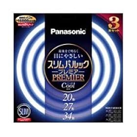 【クリックで詳細表示】Panasonic スリムパルックプレミア 蛍光灯 20＋27＋34形 丸形 クール色 (3本セット) FHC202734ECWH3K： ホーム＆キッチン