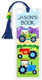 Olive Kids Trains Planes and Trucks Personalized Bookmark