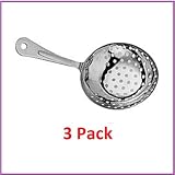 (Pack of 3) Stainless Steel Bar Julep Strainer *Professional Quality*