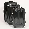 Reisekoffer Kofferset Trolley 3 tlg. Set Polycarbonat schwarz