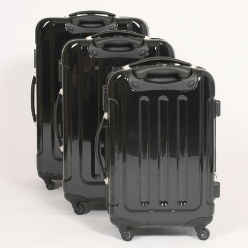 Reisekoffer Kofferset Trolley 3 tlg. Set Polycarbonat schwarz Reviews